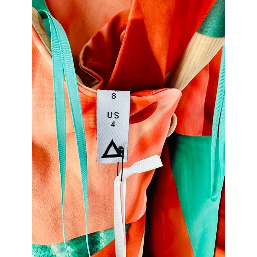 NWT AQ/AQ Multicolored Crisscross Strap Fit & Flare Mini Dress 4 | Avant-Garde - Picture 15 of 16